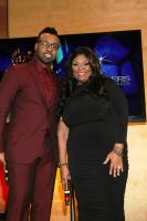 Hosts VaShawn Mitchell and Kim Burrell onstage