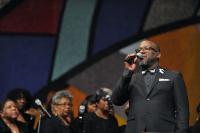 The LA Chapter of the Gospel Music Workshop of America sings