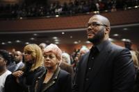 Karen Clark Sheard, Jackie Clark Chisolm and Tyler Perry