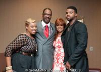 Karen Clark Sheard with her family; Kierra Sheard, Bishop Sheard, and J. Drew Sheard