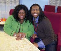 Kim Burrell and Gospelflava.com's Gerard Bonner