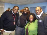 New artist Emory Diggs, Steve Lawrence, Kim Burrell, and Jonathan Nelson