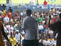 On stage with James Fortune and FIYA