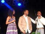 Tasha Smith, Dewayne Woods and Kirk Franklin