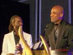 Tye Tribbett requests Bishop Noel Jones to greet the people